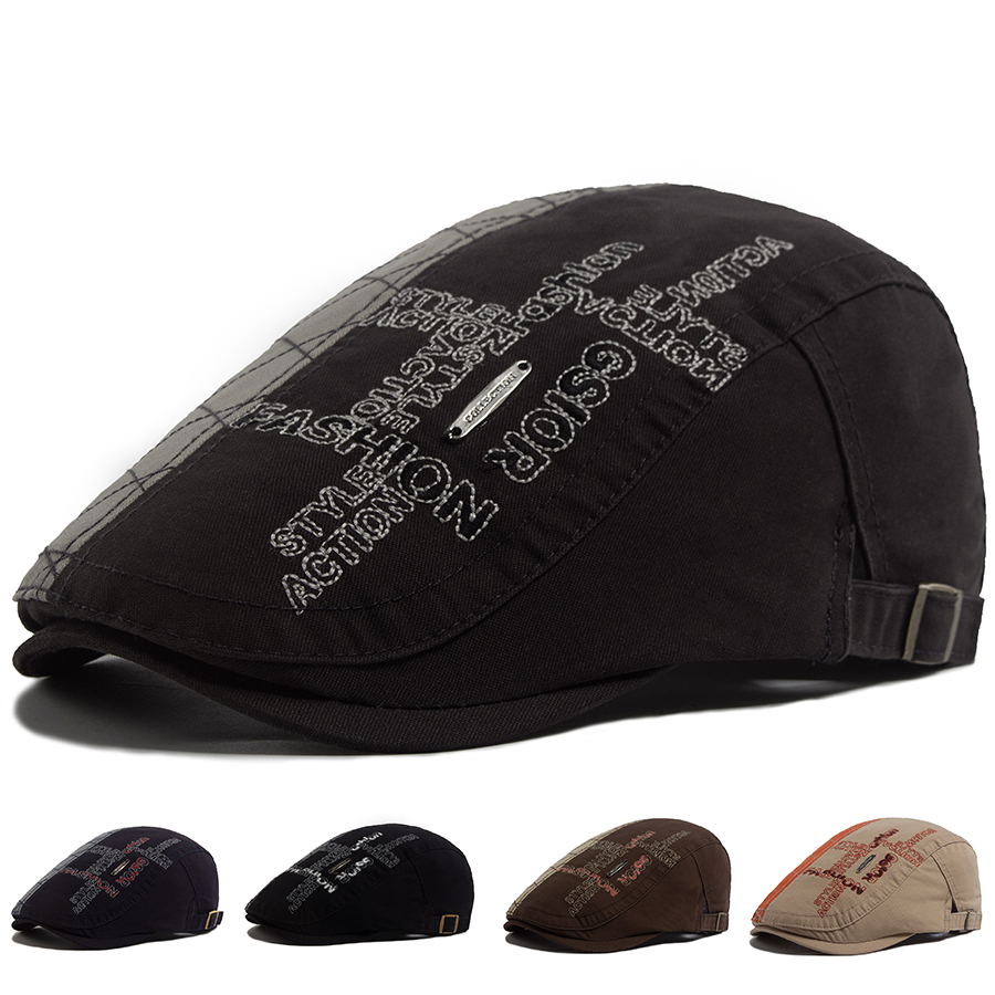 Men'S Fashion Labels - Topi Baret Pria Label Huruf Bordir