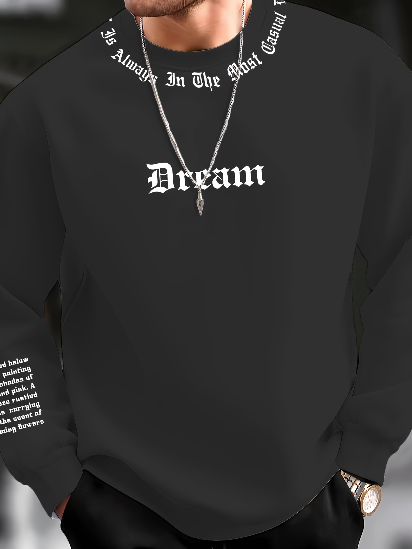 Men'S Fashion For 2026 - Sweatshirt Pria Leher Bulat dengan Cetakan