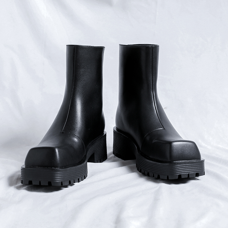 Mens Fashion Top - Sepatu Boots Pria Model Chimney Eropa