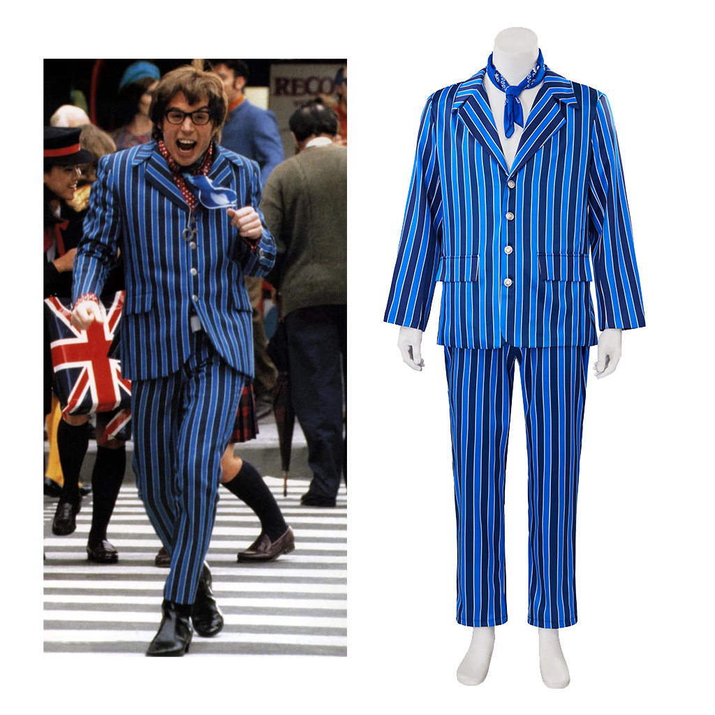 Mens Fashion In 1980S - Kostum Cosplay film Austin Powers untuk