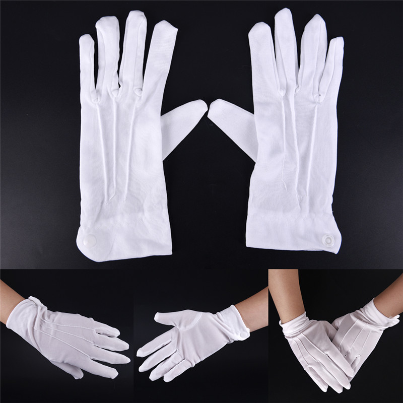 Men'S Fashion Gloves - 1 pasang sarung tangan Formal putih