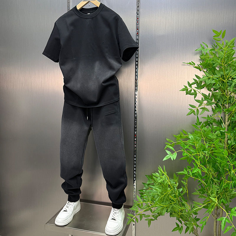 Men'S Fashion Pants 2025 - Set Kasual Musim Panas 2025 Atasan+Celana