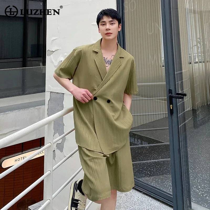 Men'S Fashion For 2026 - LUZHEN Setelan Pria Tampan Musim Panas