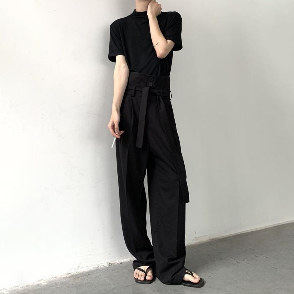 Mens Fashion Trend 2026 - XS-5XL Celana Pria dengan Hiasan Pita