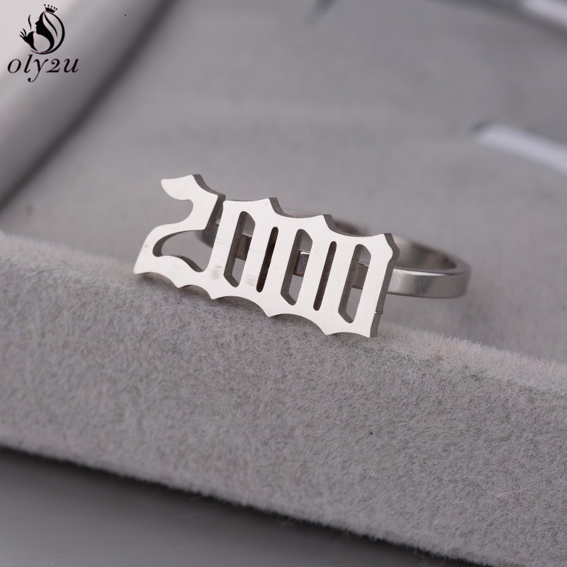 Men'S Fashion Year 2000 - Oly2u Cincin Angka Tahun Lahir yang