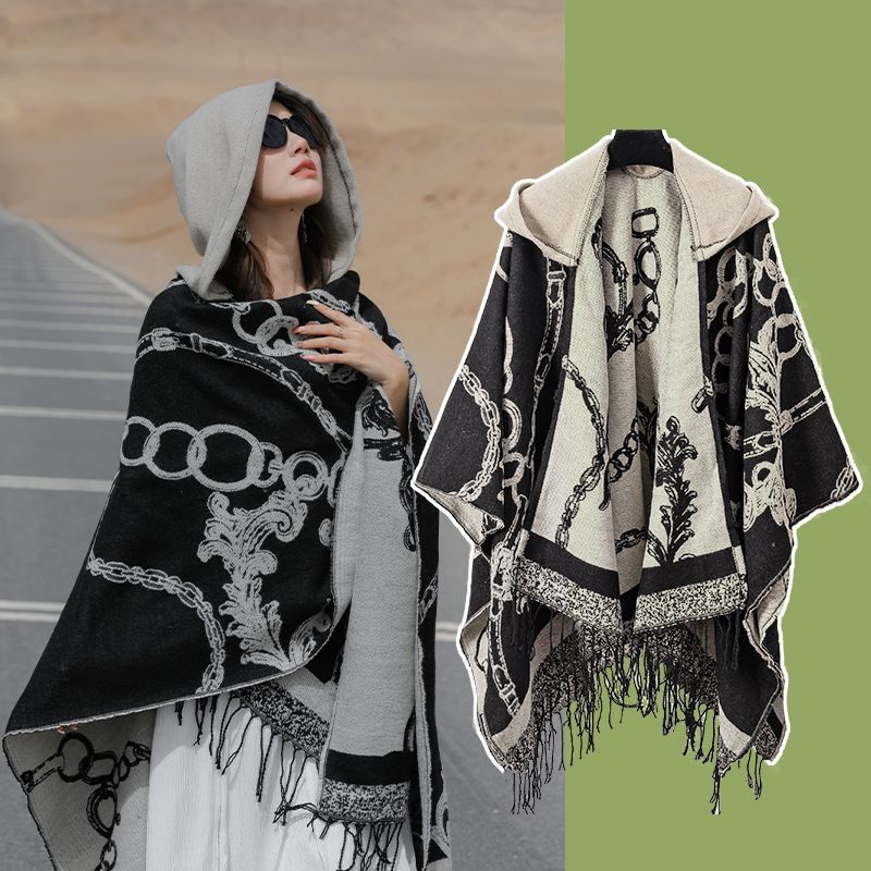 Mens Fashion Poncho - 2026 Mantel Wanita Mantel Cape Jaket