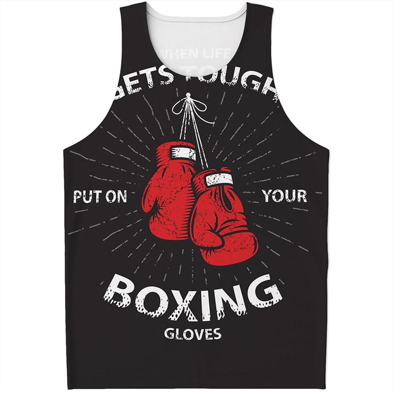 Men'S Fashion Gloves - Sarung tangan tinju 3D Tank Top
