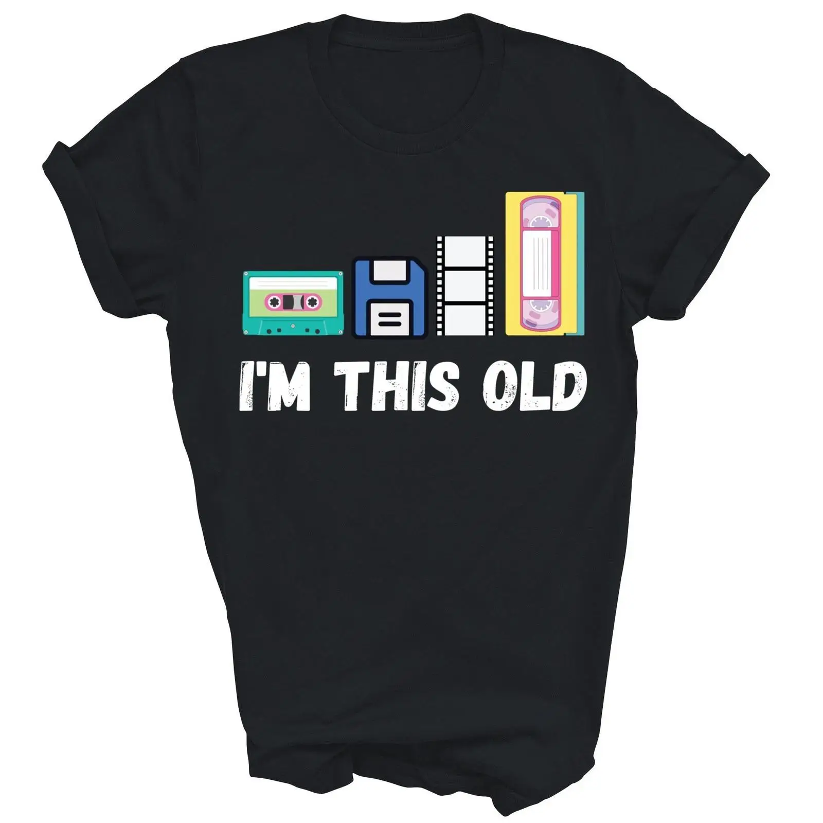 Mens Fashion In 1980S - Kaos Vintage I'm This Old 1980s
