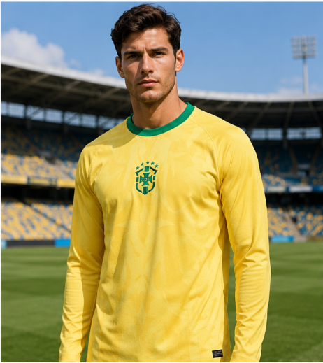 Mens Fashion Top - Kaos Sepak Bola Lengan Panjang Edisi