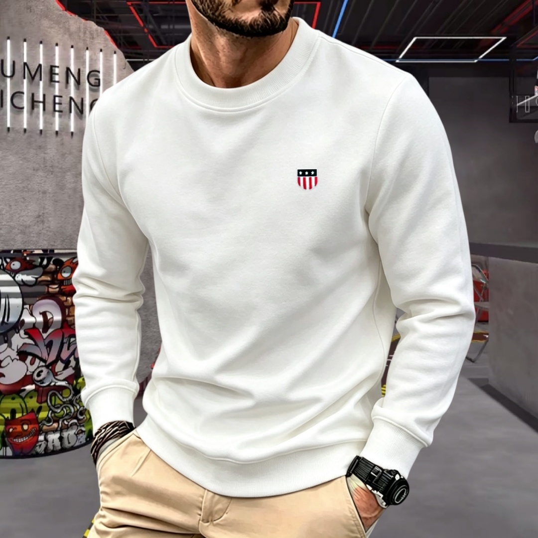 Mens Fashion Top - Kaos oblong pria lengan panjang berbahan