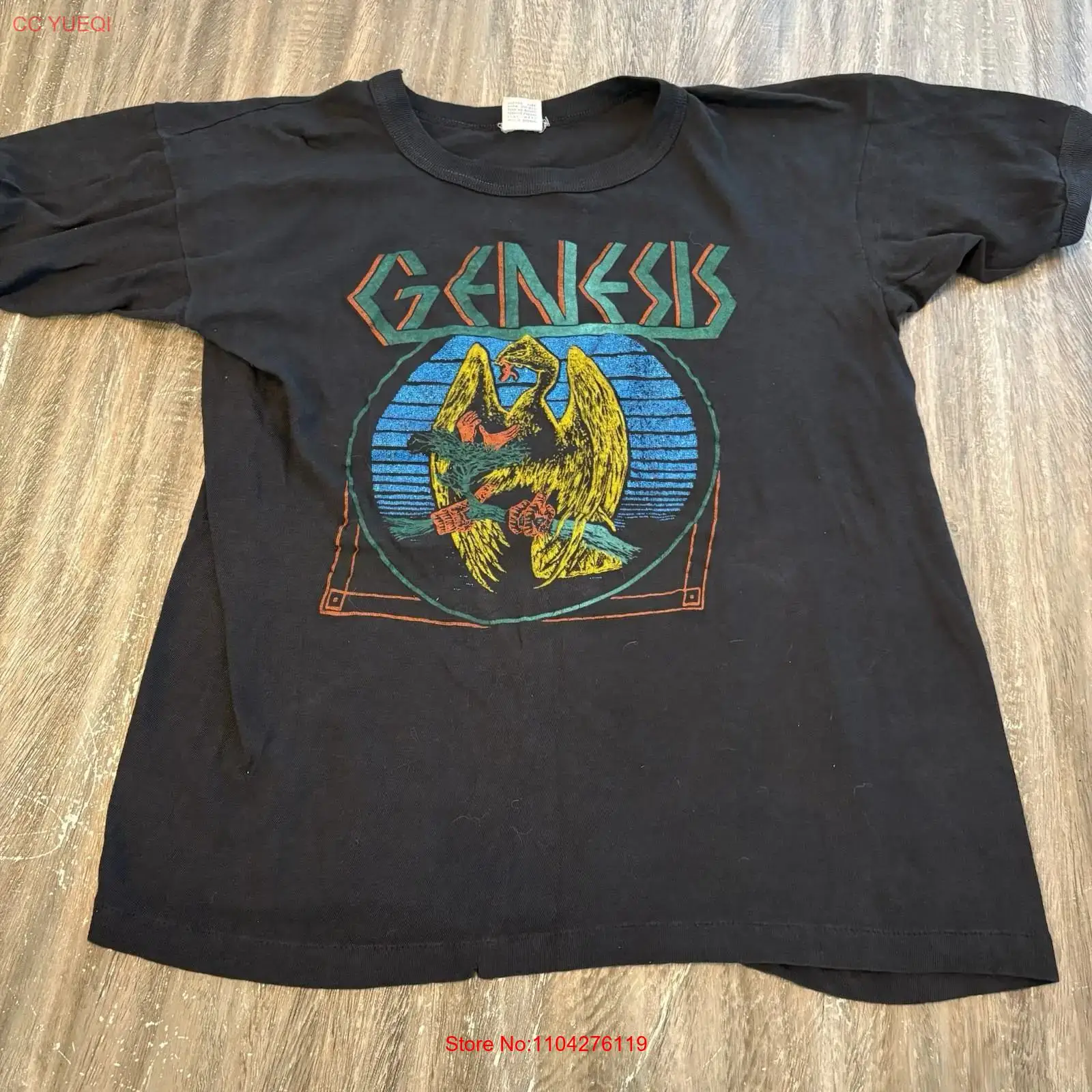 Mens Fashion In 1980S - Kaos Vintage RARE 1980s Genesis In