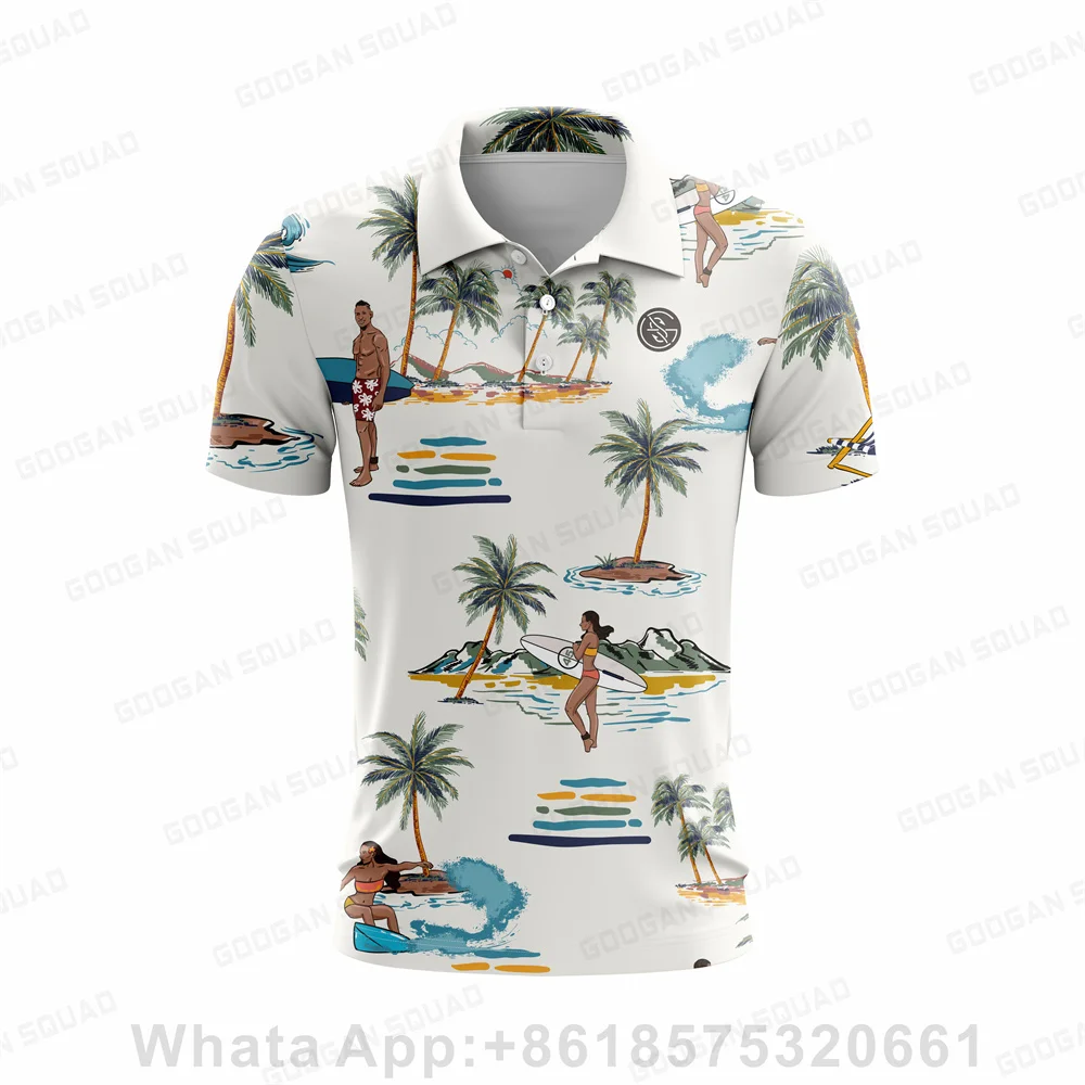 Kaos Polo Pria Gaya Hawaii Mus - Men'S Fashion Golf Clothing ulasan dan harga