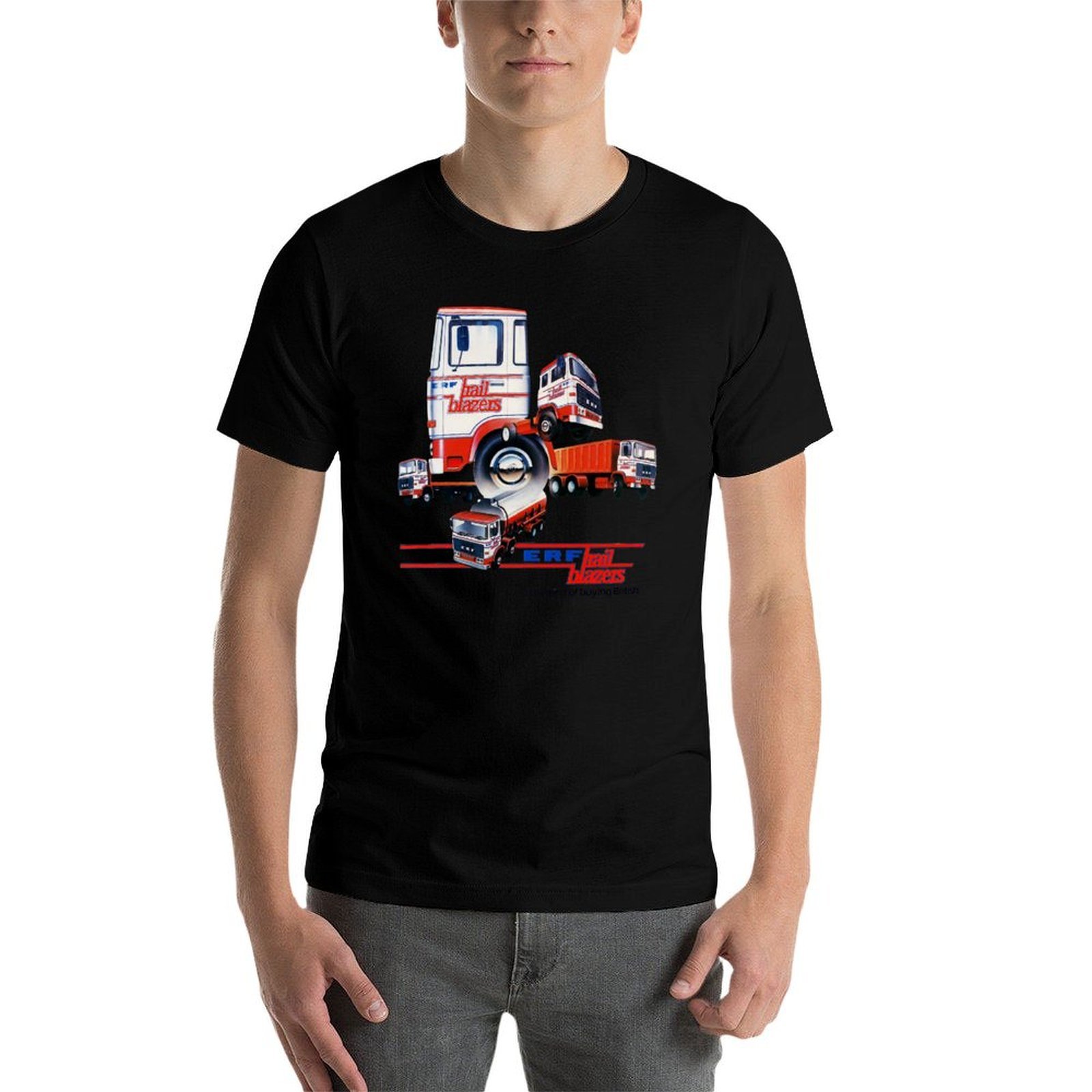 ERF TRUCKS - Kaos Iklan Era 19 - Mens Fashion In 1980S ulasan dan harga