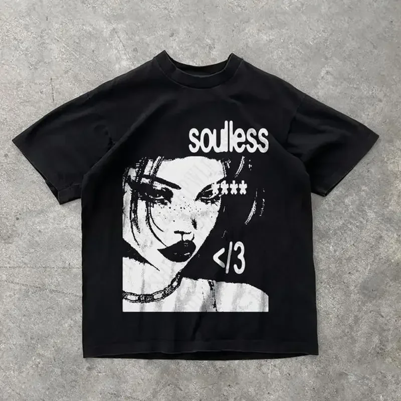 Kaos Katun Cetak Grafis Esteti - Men'S Fashion Aesthetics ulasan dan harga
