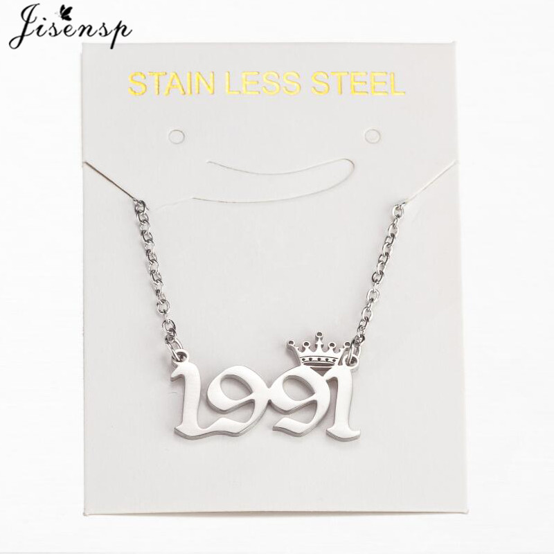 Kalung Nomor Tahun Mahkota Baj - Men'S Fashion Year 2000 ulasan dan harga