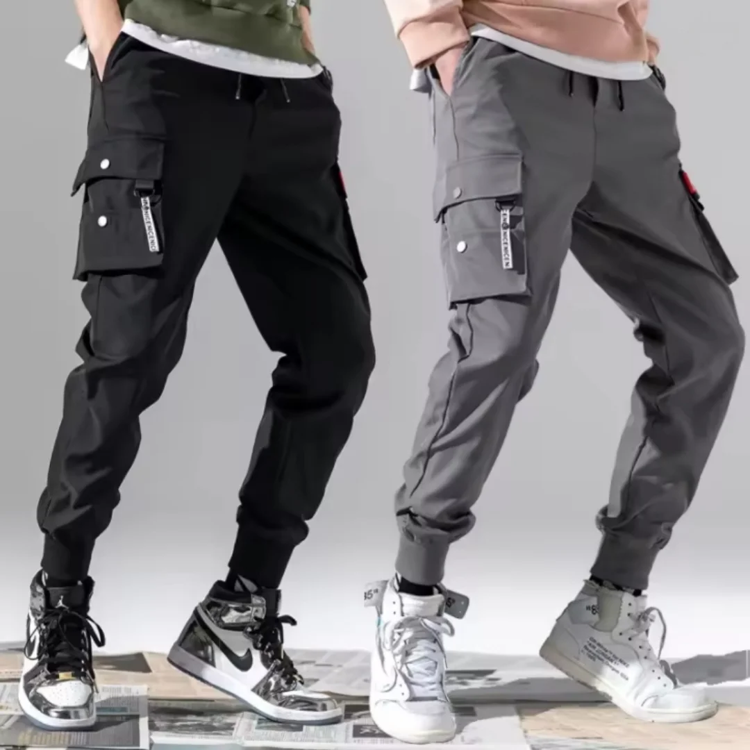 Celana Cargo Pria Warna Solid  - Men'S Fashion Pants 2025 ulasan dan harga
