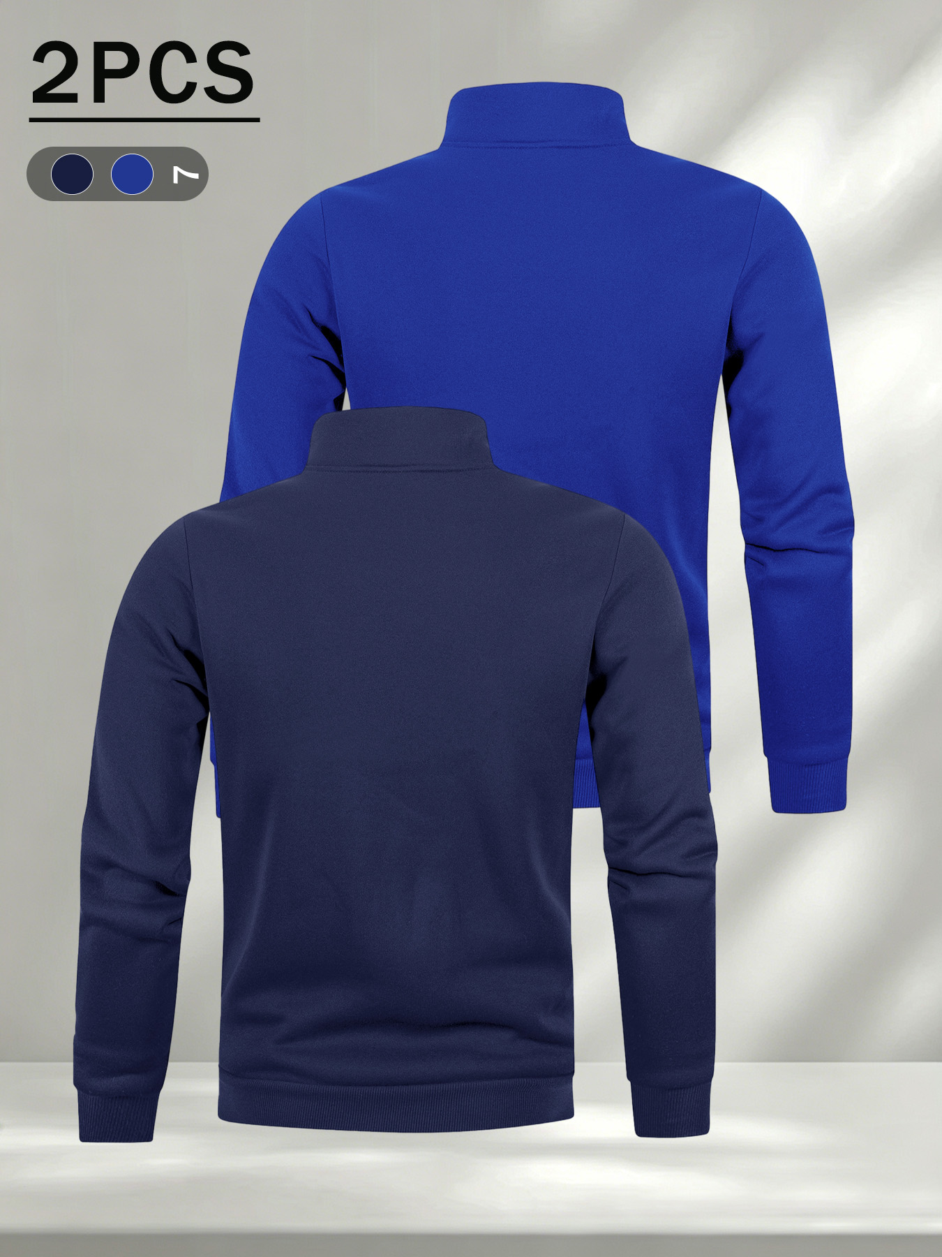 2 Pack Sweater Pria Model Quar - Mens Fashion Quarter Zip ulasan dan harga