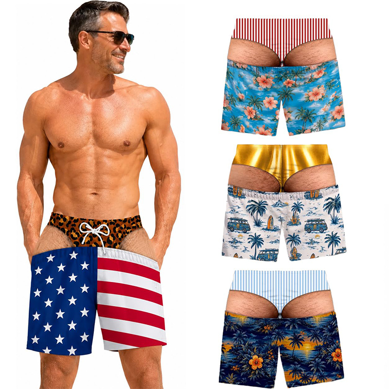 Celana Renang Pria Unik Motif  - Swim Trunk Shorts ulasan dan harga