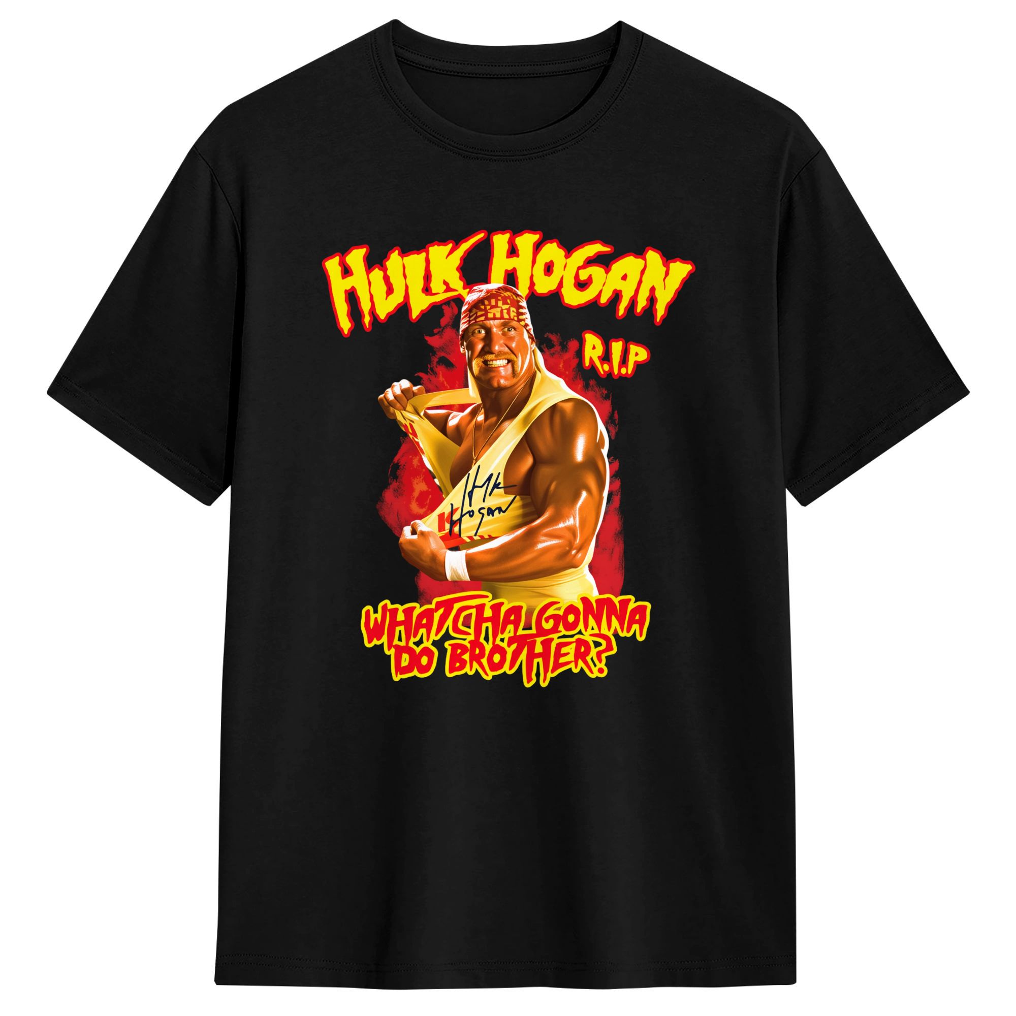 Kaus Cetak RIP Hulk Hogan Klas - Men'S Fashion Aesthetics ulasan dan harga