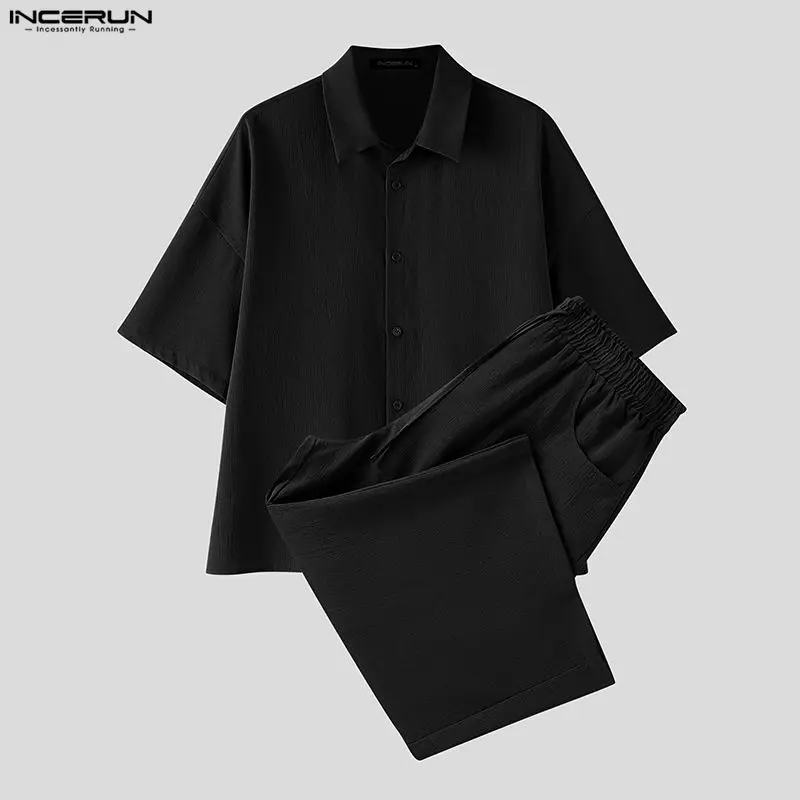 INCERUN Set Pria Celana Kemeja - Men'S Fashion For 2026 ulasan dan harga