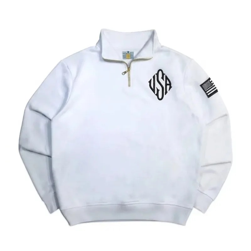 Sweatshirt Quarter Zip Y2K Bir - Mens Fashion Quarter Zip ulasan dan harga