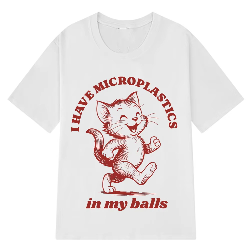Kaos Cetak Meme Kucing Lucu Pr - Men'S Fashion Aesthetics ulasan dan harga