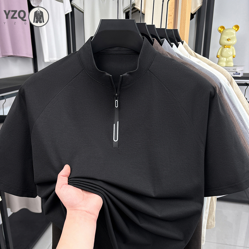 Kaos Pria 2026 Fashion dengan  - Mens Fashion Quarter Zip ulasan dan harga