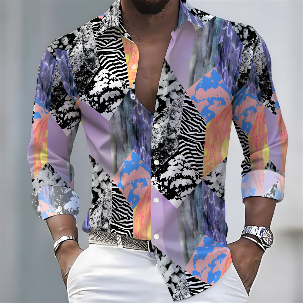 Kemeja Pria Lengan Panjang Mot - Mens Fashion Top ulasan dan harga