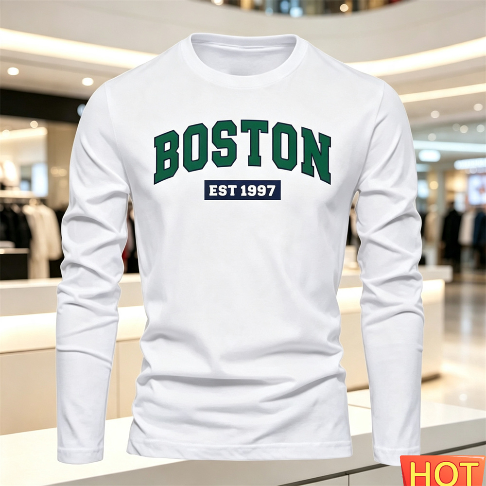 Kaos Lengan Panjang Pria Musim - Mens Fashion Top ulasan dan harga