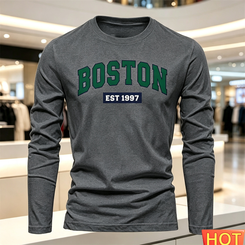 Kaos Lengan Panjang Pria Musim - Mens Fashion Top ulasan dan harga