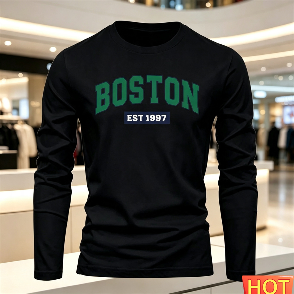 Kaos Lengan Panjang Pria Musim - Mens Fashion Top ulasan dan harga