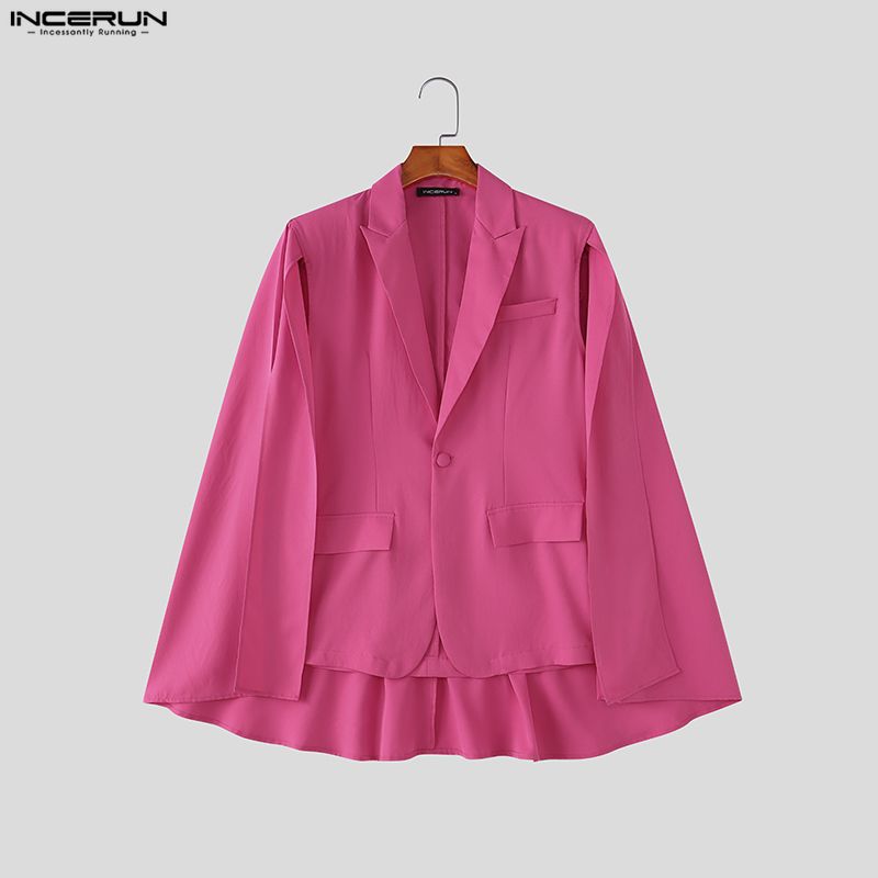 INCERUN Blazer Pria Model Irre - Mens Fashion Poncho ulasan dan harga