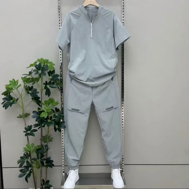 Setelan Pria 2 Potong Kerah Te - Track Suit Men ulasan dan harga