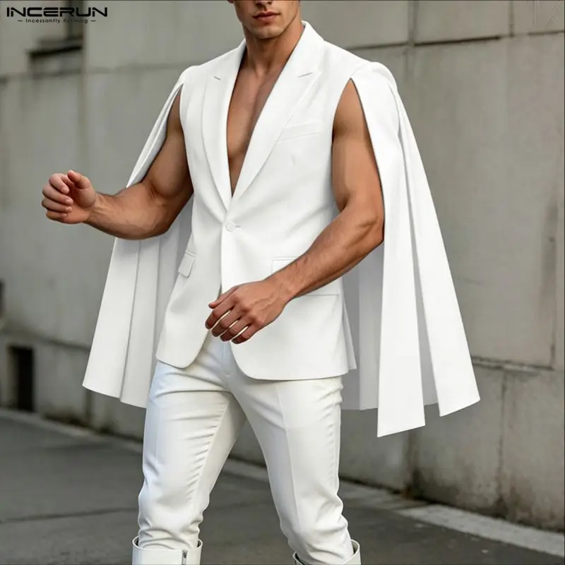 INCERUN Blazer Pria Model Irre - Mens Fashion Poncho ulasan dan harga