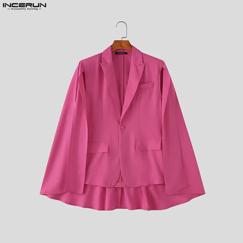 INCERUN Blazer Pria Model Irre - Mens Fashion Poncho ulasan dan harga