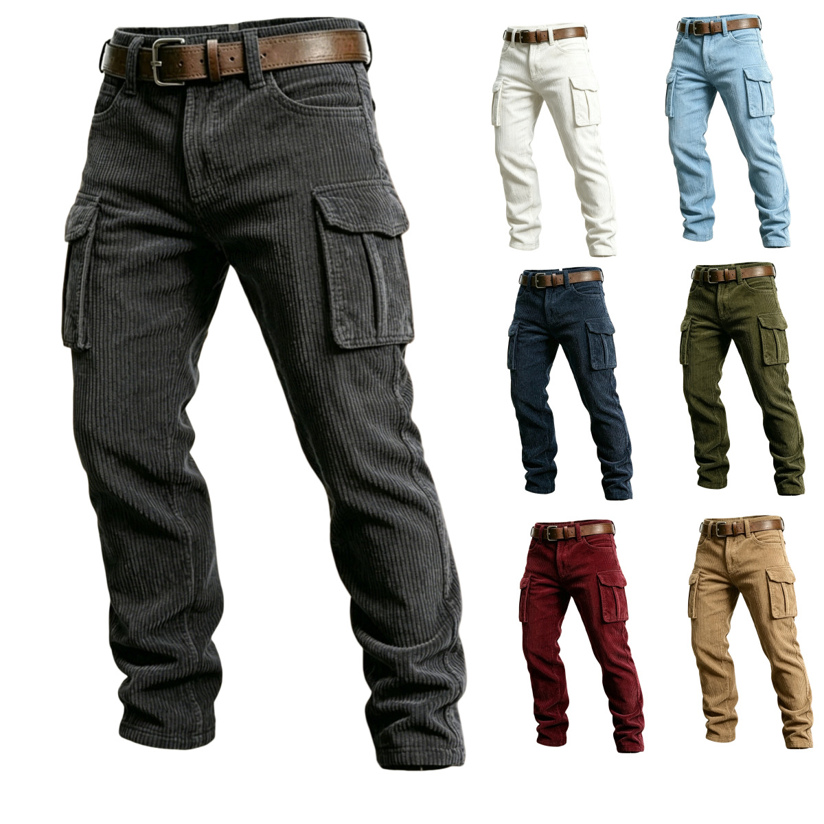 Celana Cargo Lurus Stylish Mus - Men'S Fashion Pants 2025 ulasan dan harga