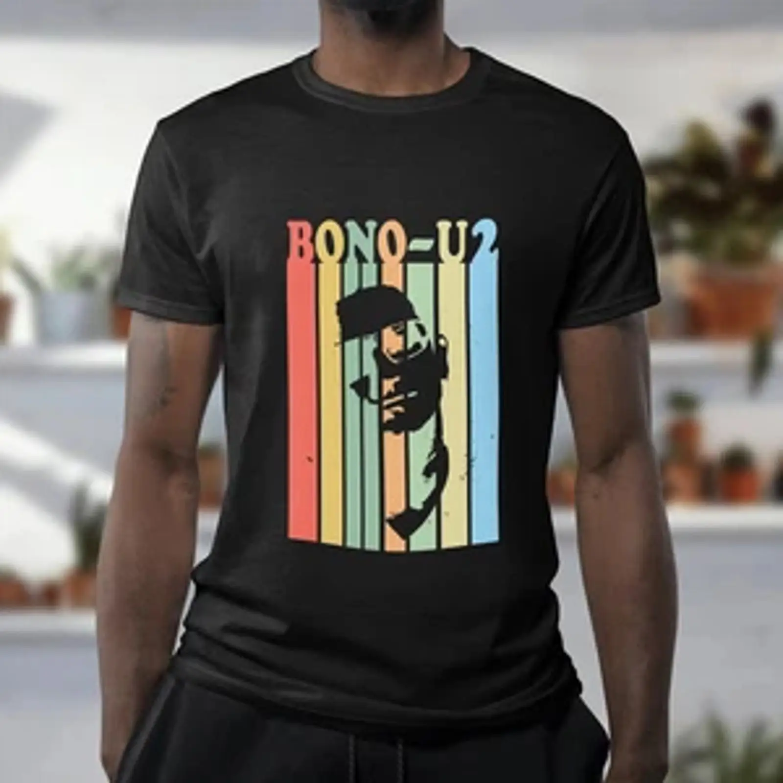 BONO U2 T Shirt Music Legend 8 - Mens Fashion In 1980S ulasan dan harga