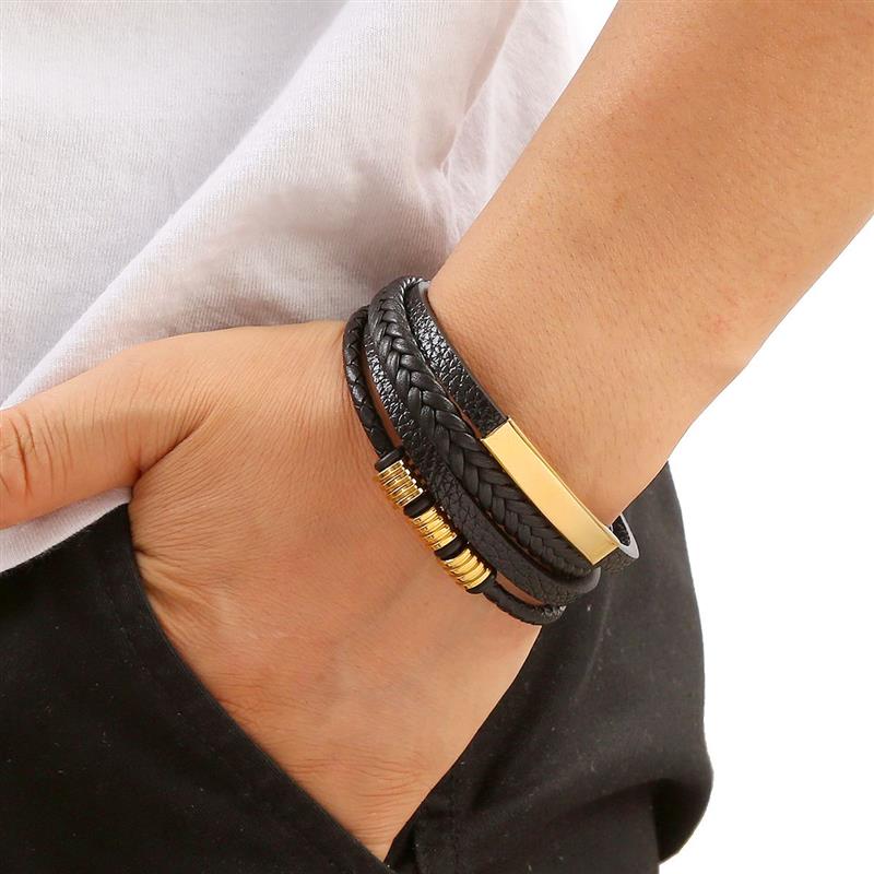 Klasik gelang kulit pria gaya  - Mens Fashion Combination ulasan dan harga