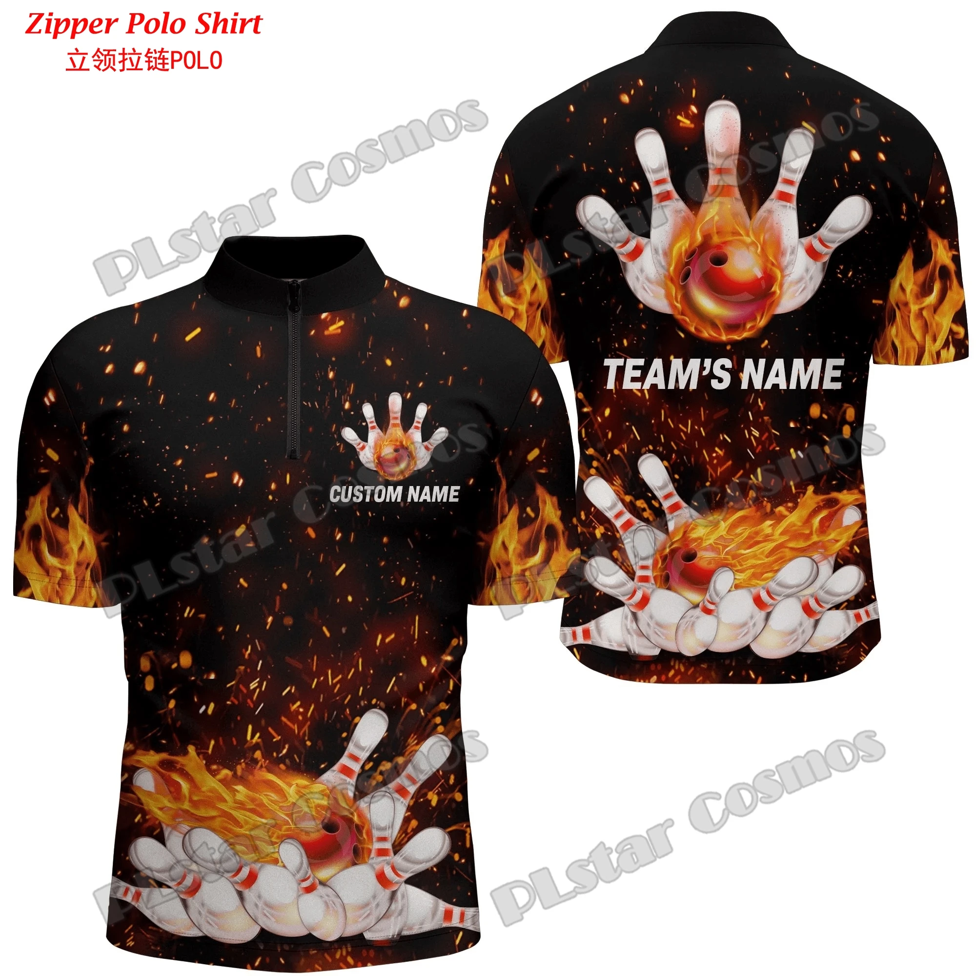 Kustom dengan Nama Tim Bowling - Mens Fashion Quarter Zip ulasan dan harga