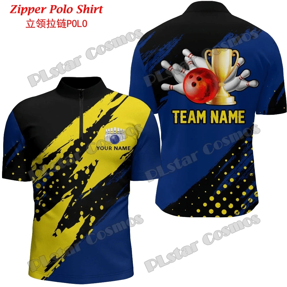 Kustom dengan Nama Tim Bowling - Mens Fashion Quarter Zip ulasan dan harga