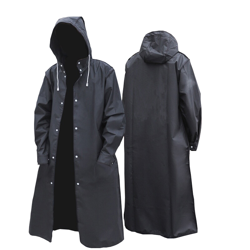 Jas Hujan Panjang Tahan Air De - Mens Fashion Poncho ulasan dan harga
