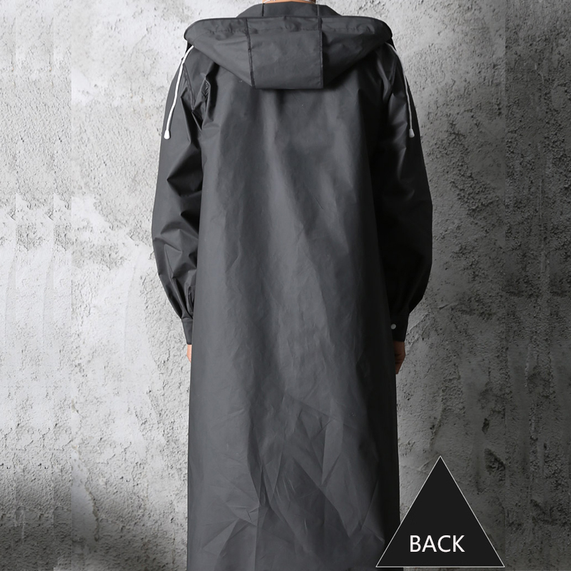 Jas Hujan Panjang Tahan Air De - Mens Fashion Poncho ulasan dan harga