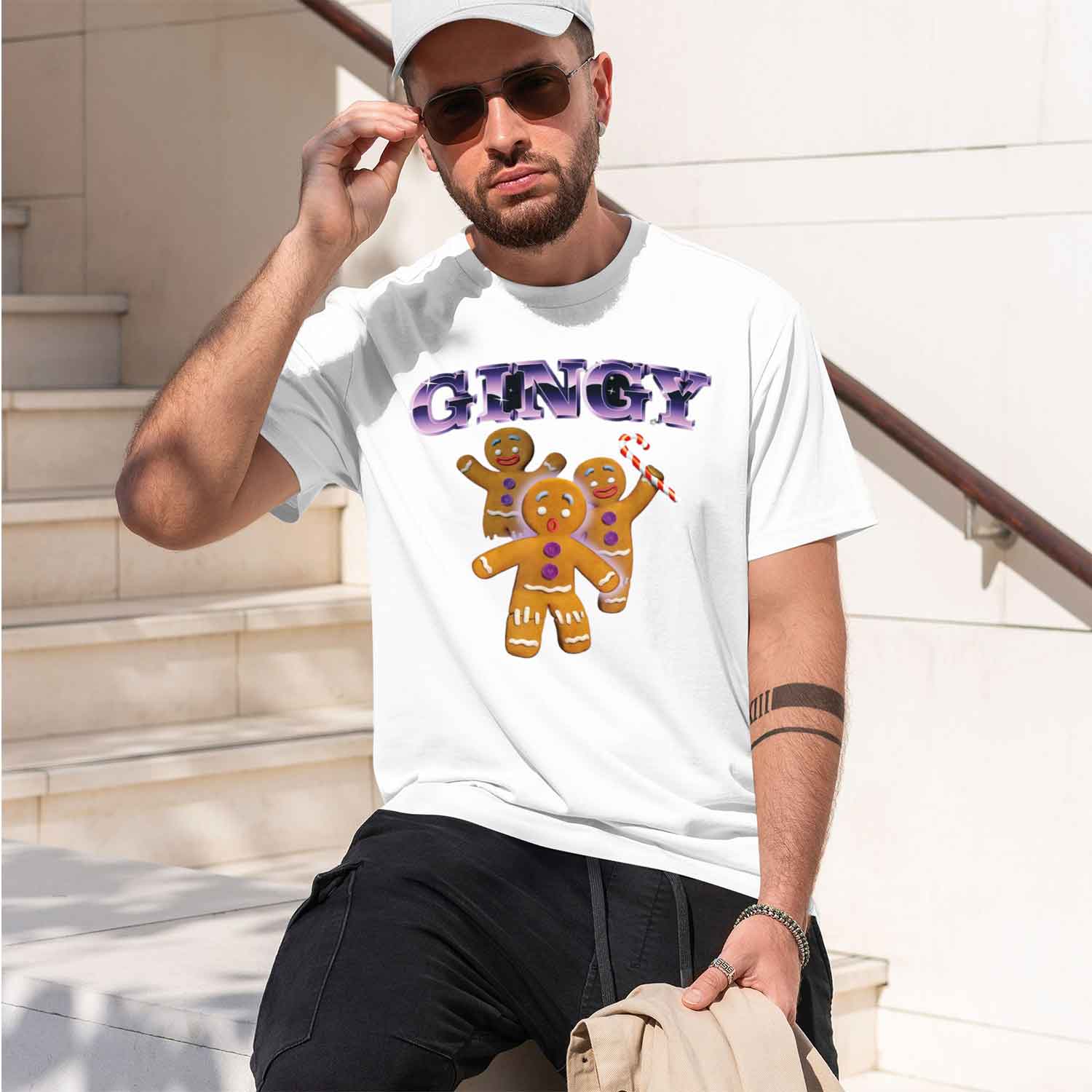 Kaos Retro Kolase Gingy 90S, K - Mens Fashion In The 90S ulasan dan harga