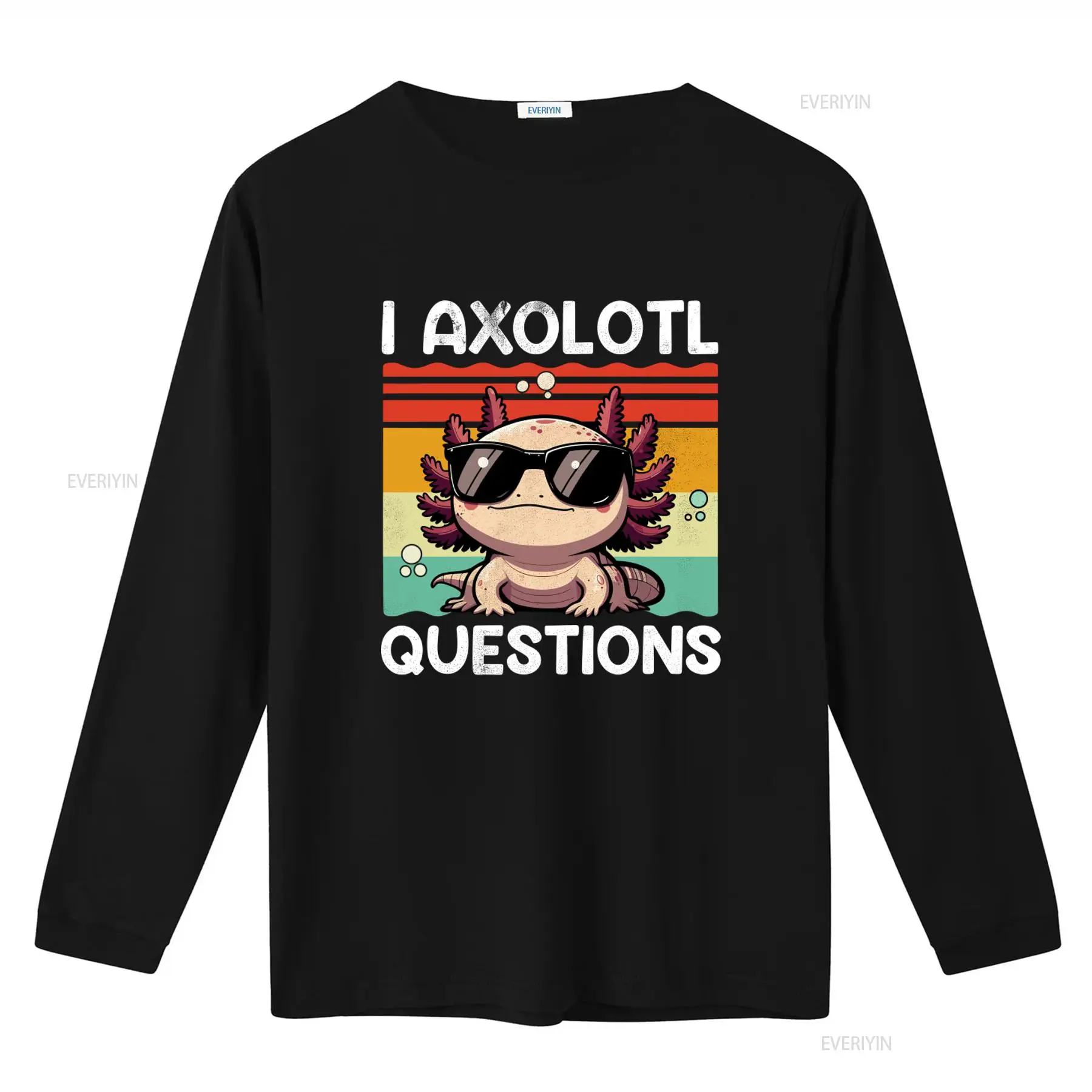 Kaos Retro Vintage I Axolotl Q - Men'S Fashion Questions ulasan dan harga