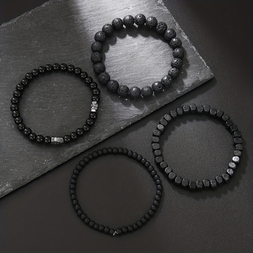4 Buah/Set Gelang Elastis Komb - Mens Fashion Combination ulasan dan harga